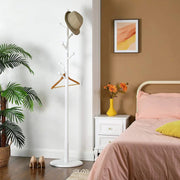 White Wooden Coat and Hat Stand by Vasagle