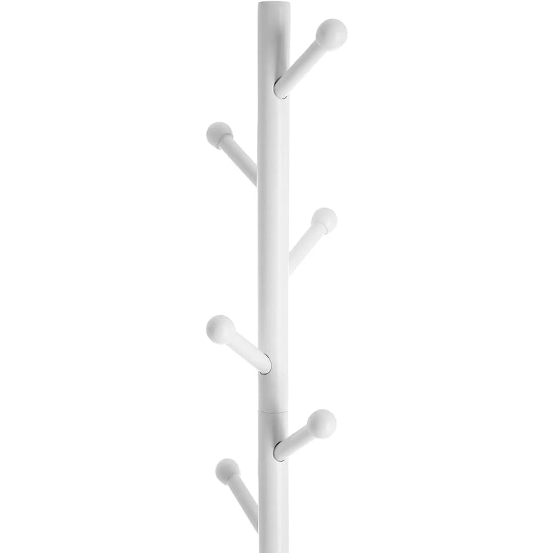 White Wooden Coat and Hat Stand by Vasagle