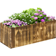 Large Wooden Garden Raised Bed Pot Outsunny
