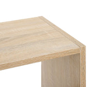 Vasagle Wooden Cube Storage Unit - Modern style with 6 cubes (3 on the top and 3 on the bottom) there are two larger spaces inbetween