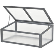 Wooden Cold Frame Greenhouse Grey