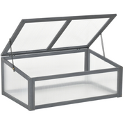 Wooden Cold Frame Greenhouse Grey