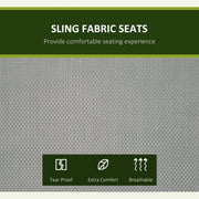 Deluxe 3 Seater Garden Swing Chair with Adjustable Canopy Outsunny