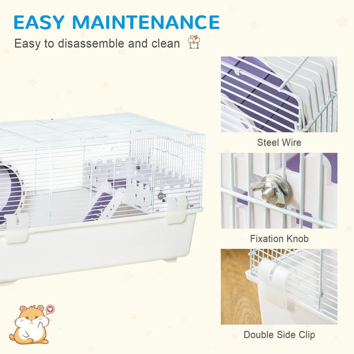 2 Tier Hamster Cage With Wheel