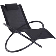 Grey Orbital Rocking Zero Gravity Chair Outsunny