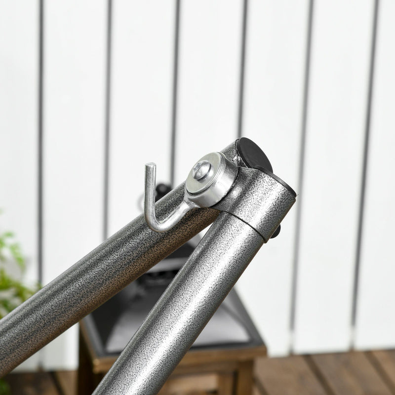 Foldable Hammock Stand, 120kg, Black Outsunny
