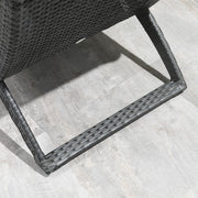 Curved Rattan Sun Lounger Outsunny
