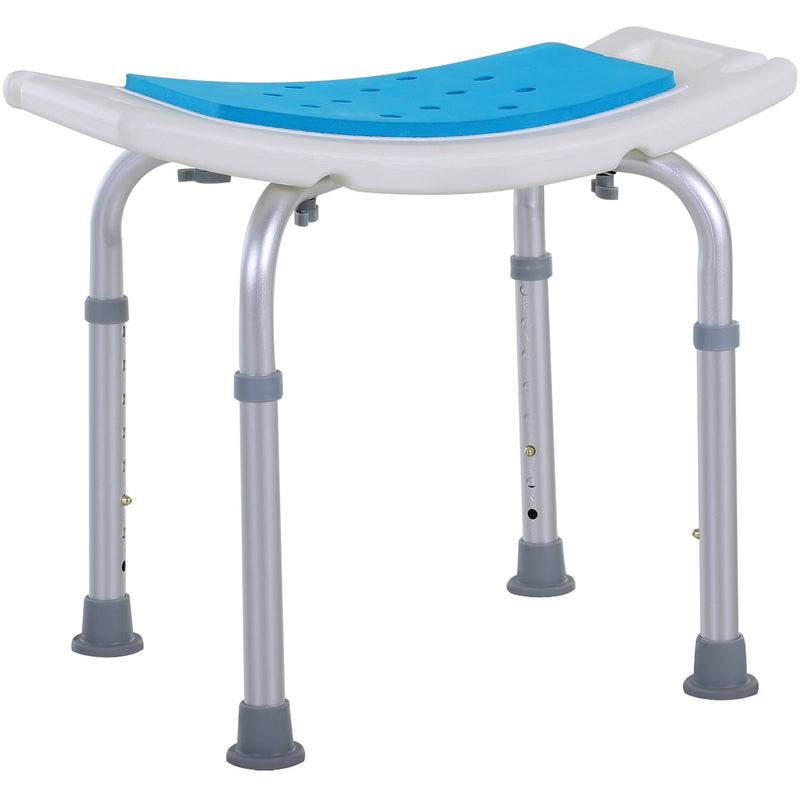Non-Slip Bath Stool Shower Chair, Adjustable Legs