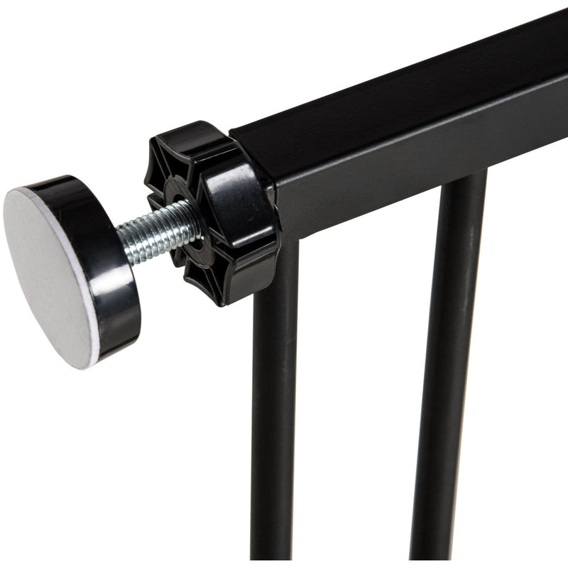Dog Safety Gate, Auto Close Door, 76-107cm, Black