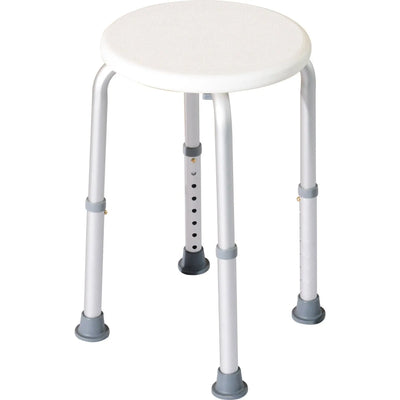 Non Slip Shower Seat, Cream White Homcom