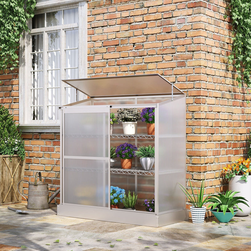 Mini Greenhouse Cold Frame, 3 Tier, 129 x 58 x 140cm