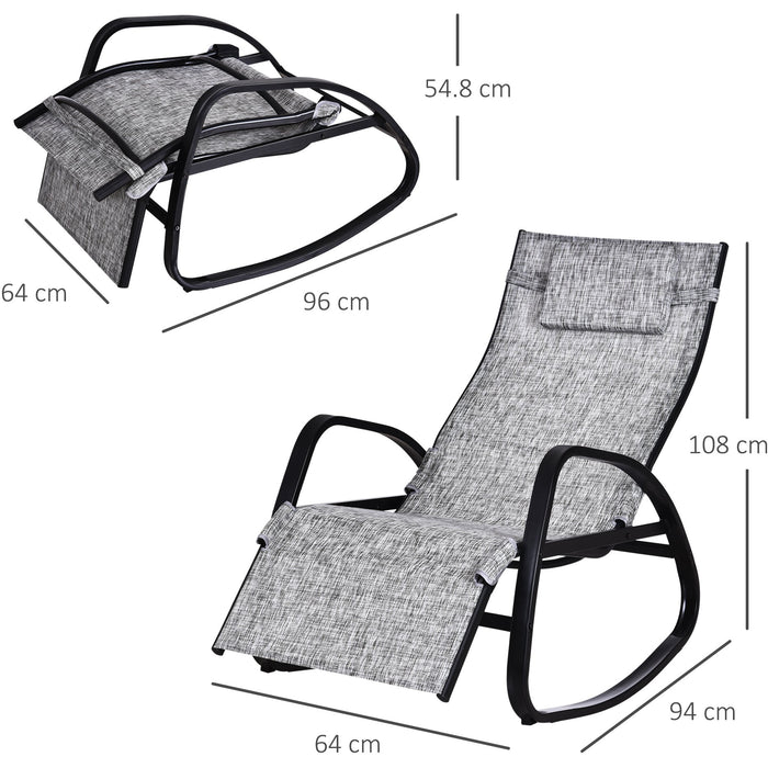 Folding Rocking Sun Lounger