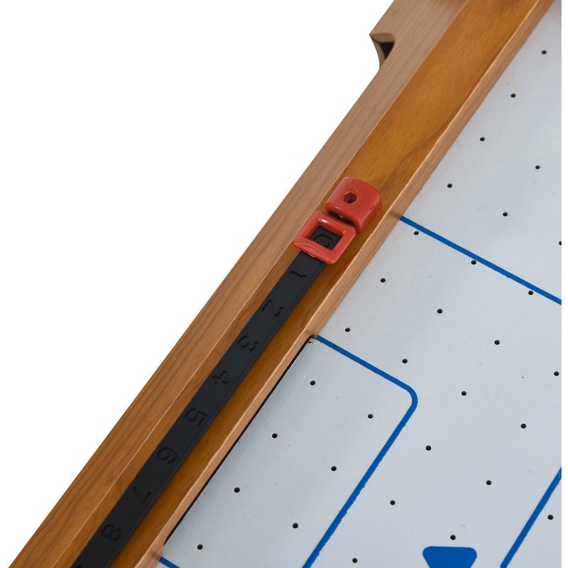 HOMCOM Mini Air Hockey Tabletop Game w/ 2 Pucks Pushers Fan Play Board Scoreboard Markings Portable Family Game Children Adults 8 Years+ Homcom