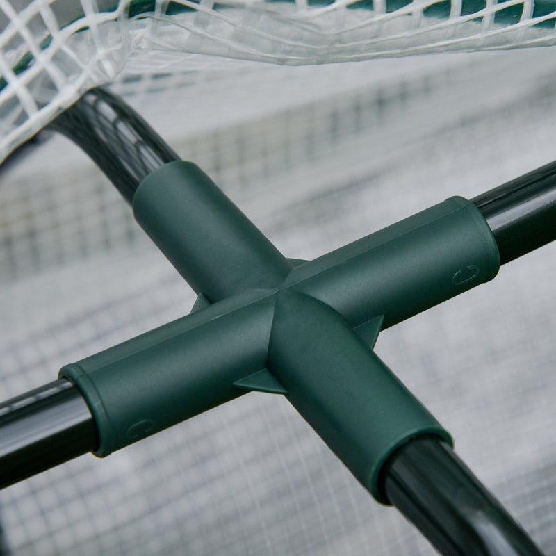 Raised Wooden Garden Box With Cover