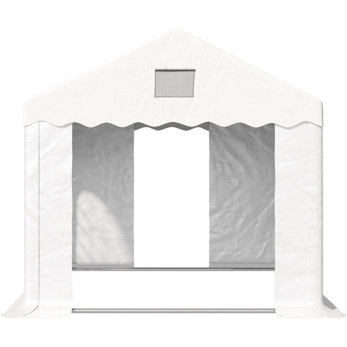 Large White Party Tent With Church Style Windows 