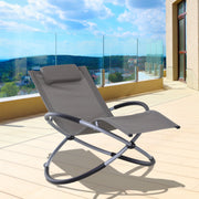 Grey Orbital Rocking Zero Gravity Chair Outsunny