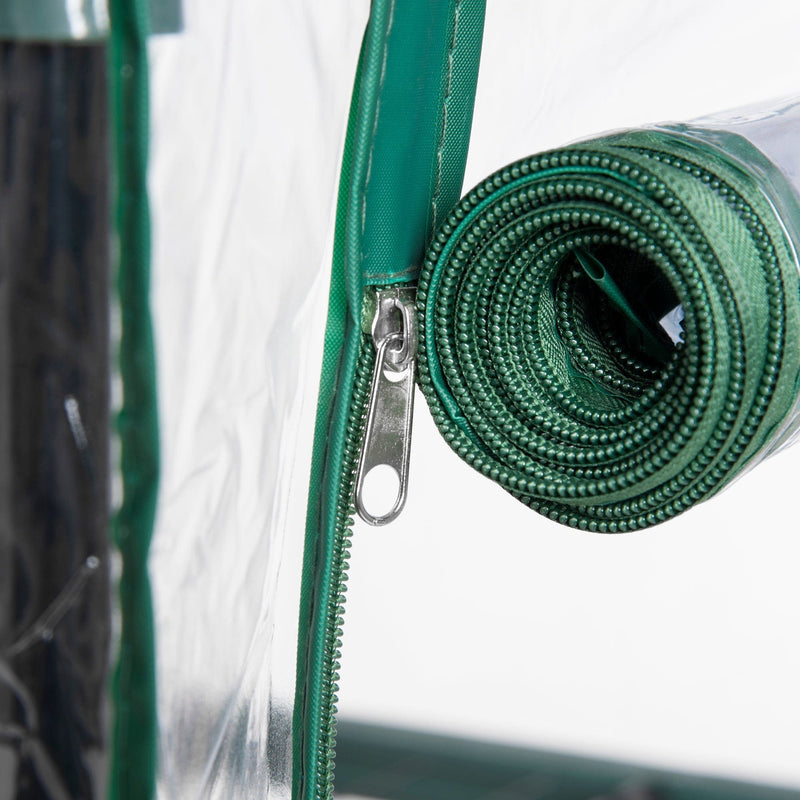 Metal Frame Mini Greenhouse, 5-Tier, PVC Cover, Clear