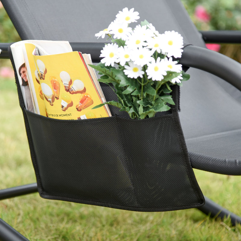 Rocking Garden Lounger Outsunny