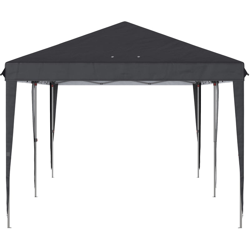 Pop Up Gazebo 6x3, UV-Resistant, Adjustable Height, Black