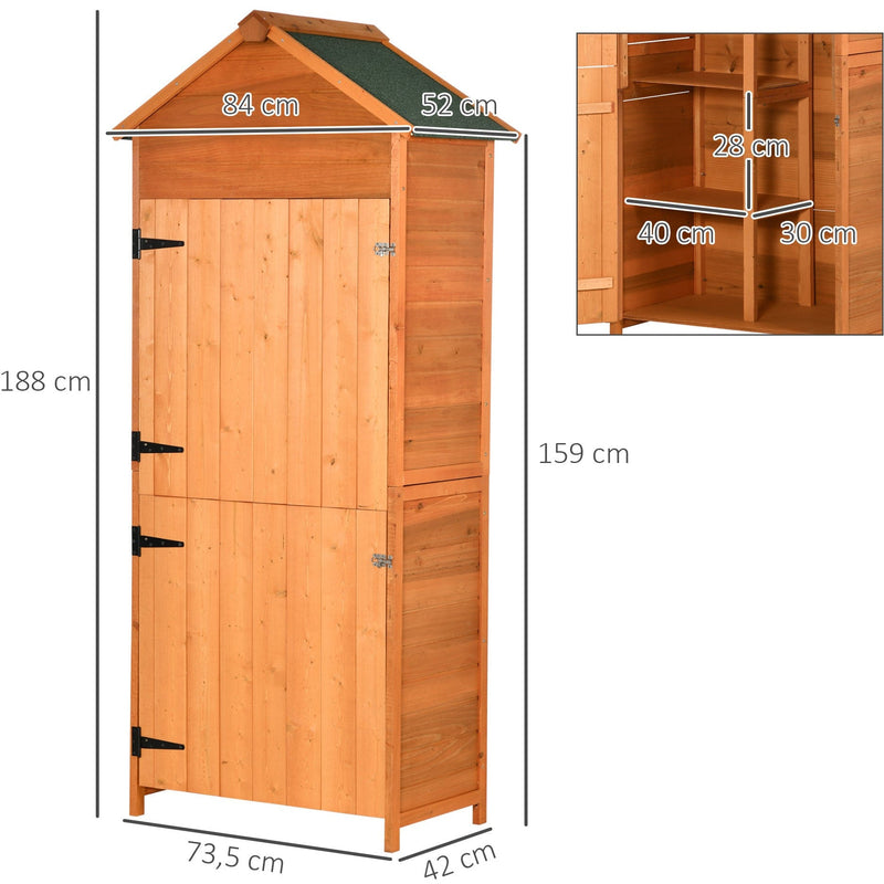 Wooden Sentry Shed For Smaller Spaces