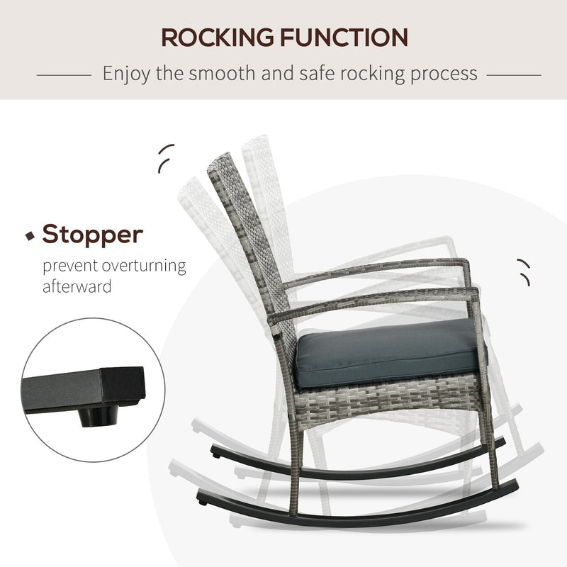 Outdoor Rocking Chair With Cushions
