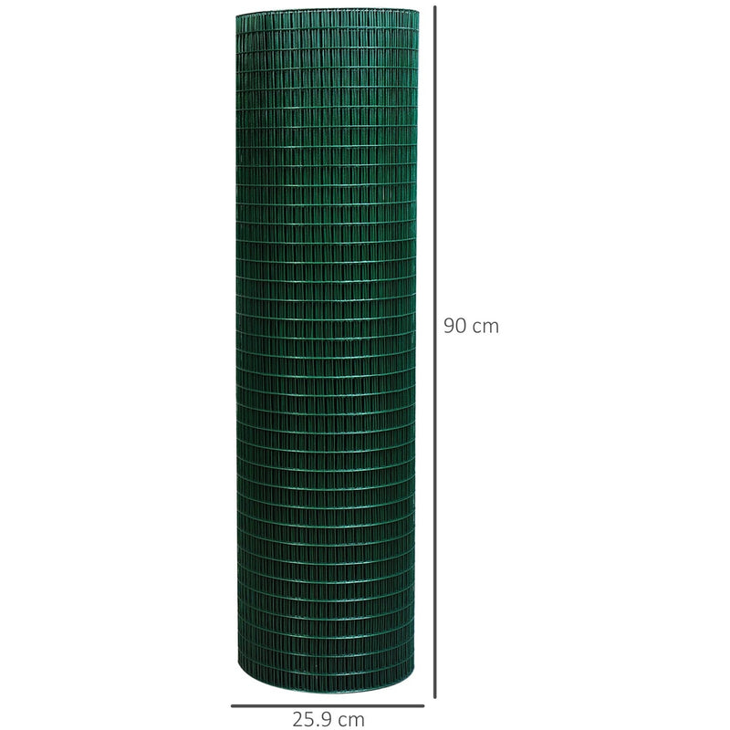 Dark Green PVC Coated Wire Mesh (30m)