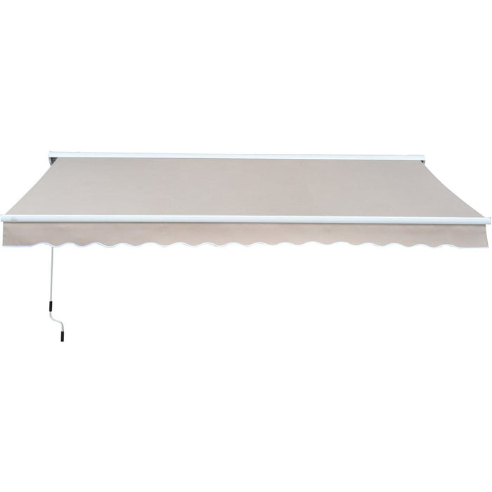 Electric Awning For Patio, 2.95 x 2.5M, Cream White
