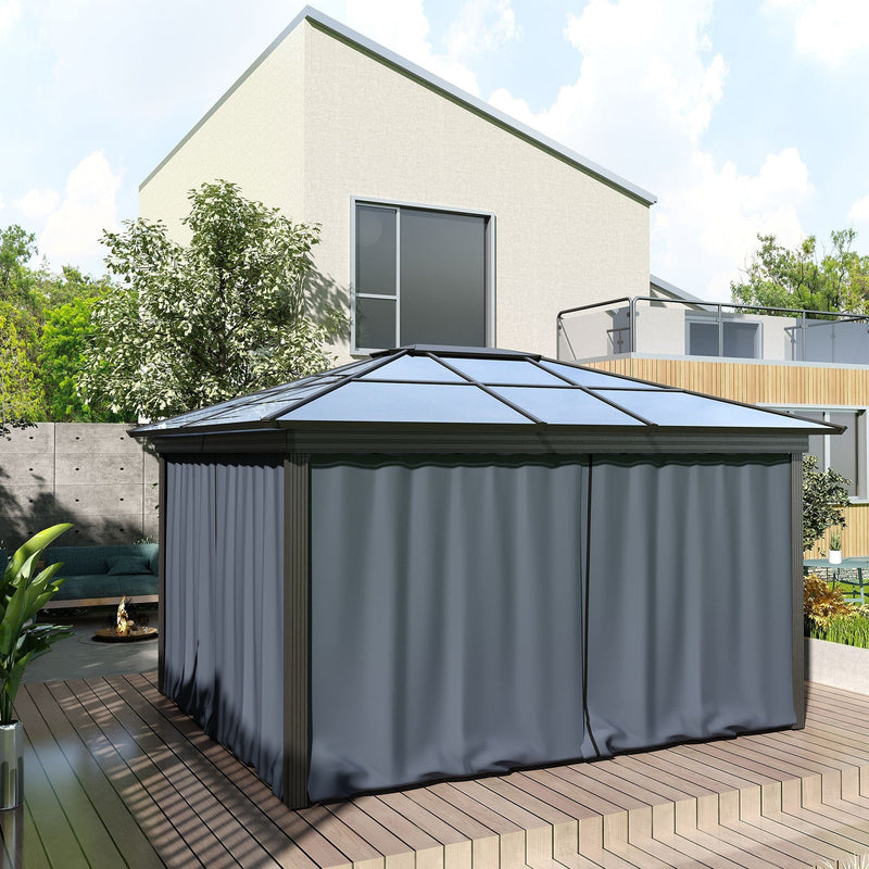 4 Sides For Gazebo Curtain Sidewalls, Fits Most 3x3m Gazebos