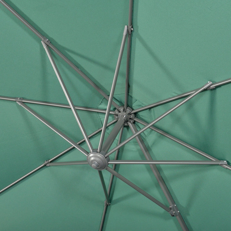 3m Large Overhanging Patio Cantilever Parasol