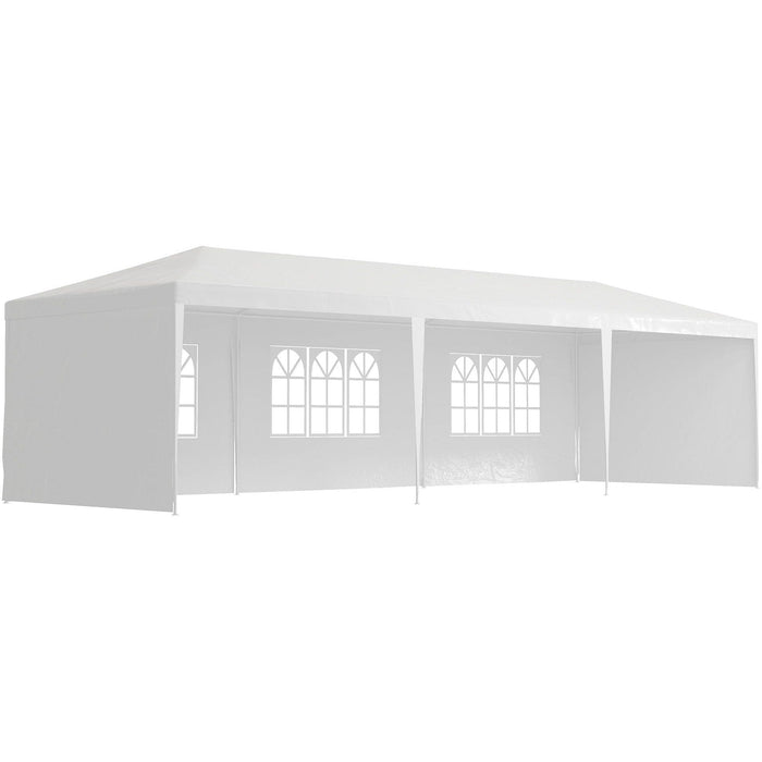 Large Garden Gazebo, Marquee Party Wedding Tent, 3x9, White