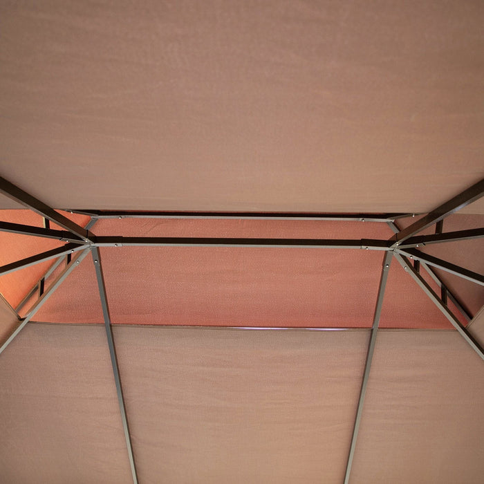 Large Gazebo With Sides, Aluminium Frame Party Tent, 4x3m