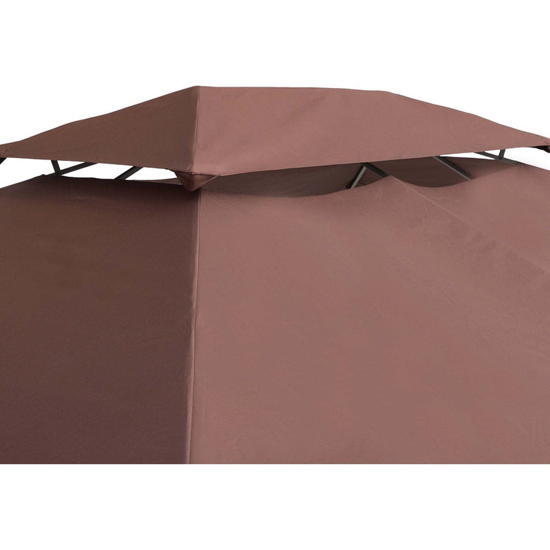 Waterproof Gazebo Canopy Replacement 3x4m, Coffee (Top Only)