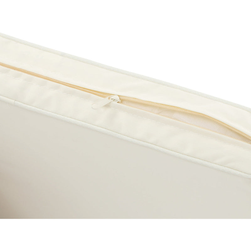 Outsunny Set of 2 Garden Seat and Back Cushion Set, Replacement Cushions for Outdoor Furniture with Seat Cushion and Back Cushion, Cream White Outsunny