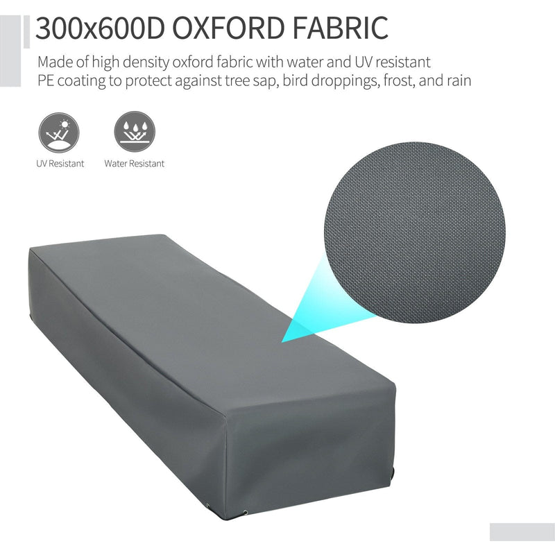 Waterproof Rattan Patio Furniture Covers - 200 x 73 x 35cm