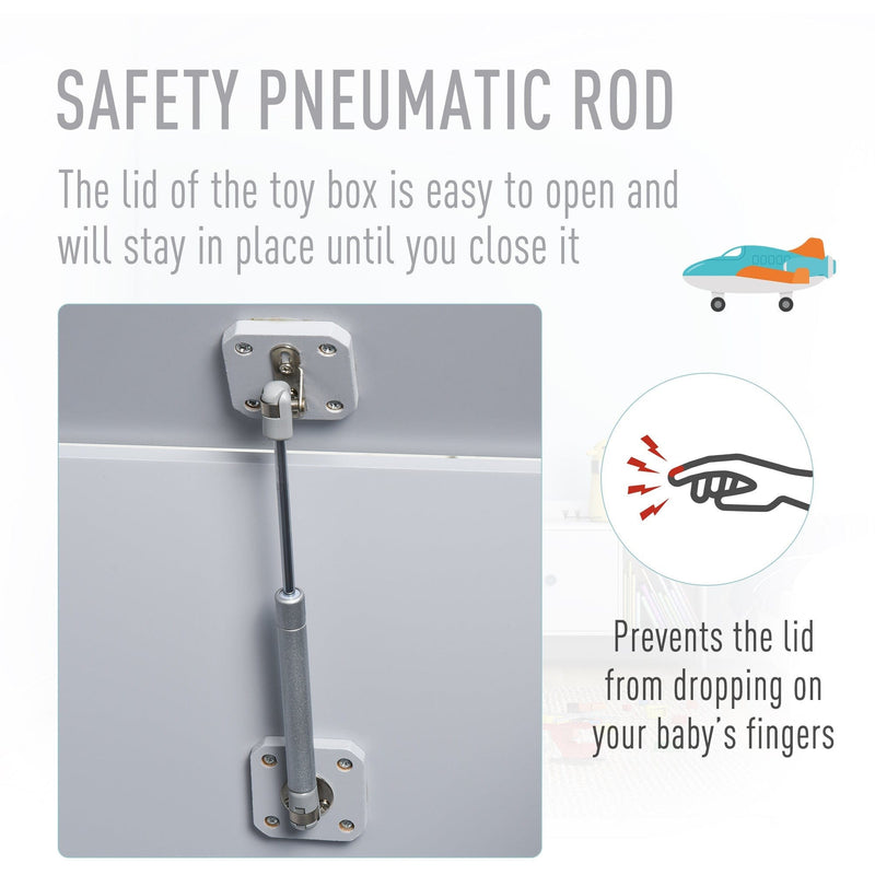 Wooden Toy Box With Seat