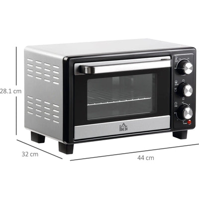 16L Mini Convection Oven - Grill, Timer, 1400W Outsunny