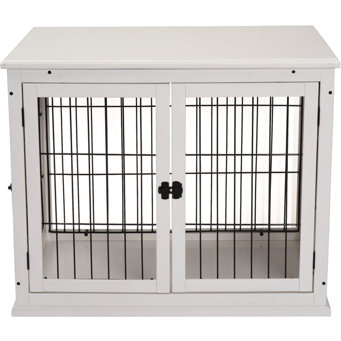 3-Door Small Indoor Pet Cage, White