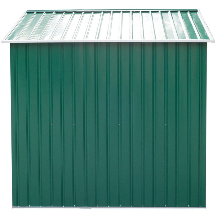 9x6 Metal Garden Shed - Apex Roof, Vents & Double Doors