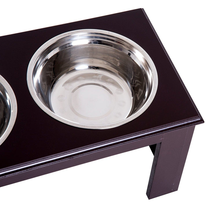 Stainless Steel Pet Feeder, 58.4x30.5x25.4cm