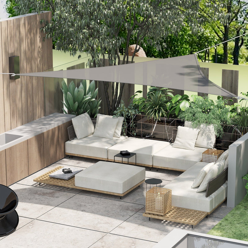 4x4m Triangle Sun Shade Sail - UV Protection