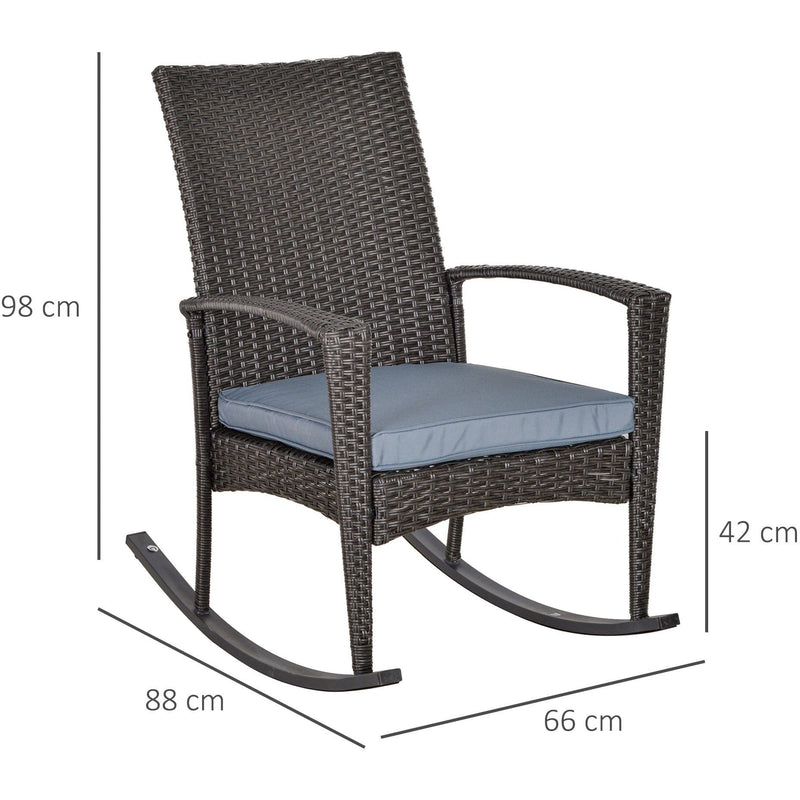 Rattan Outdoor Rocking Chair