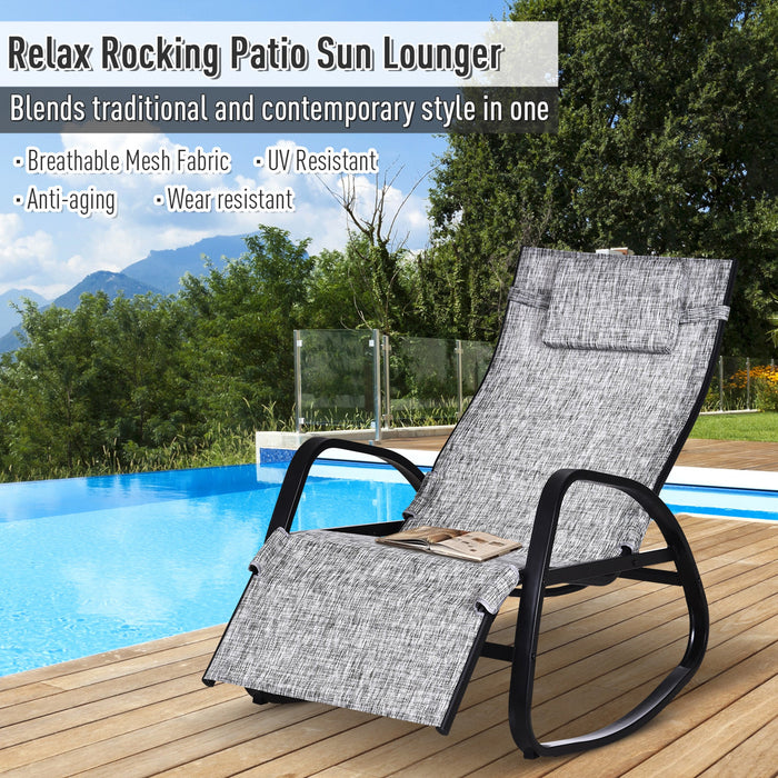 Folding Rocking Sun Lounger