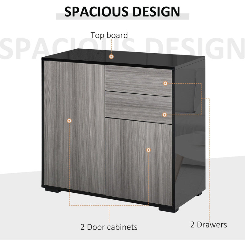 Modern Storage Cabinet For Living Room, L79 x W36 x H74cm