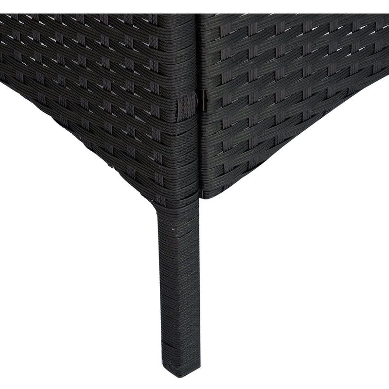 2 Seater Rattan Sofa Set with Table