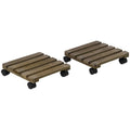 Plant Stand with Wheels (2 Pack) Outsunny