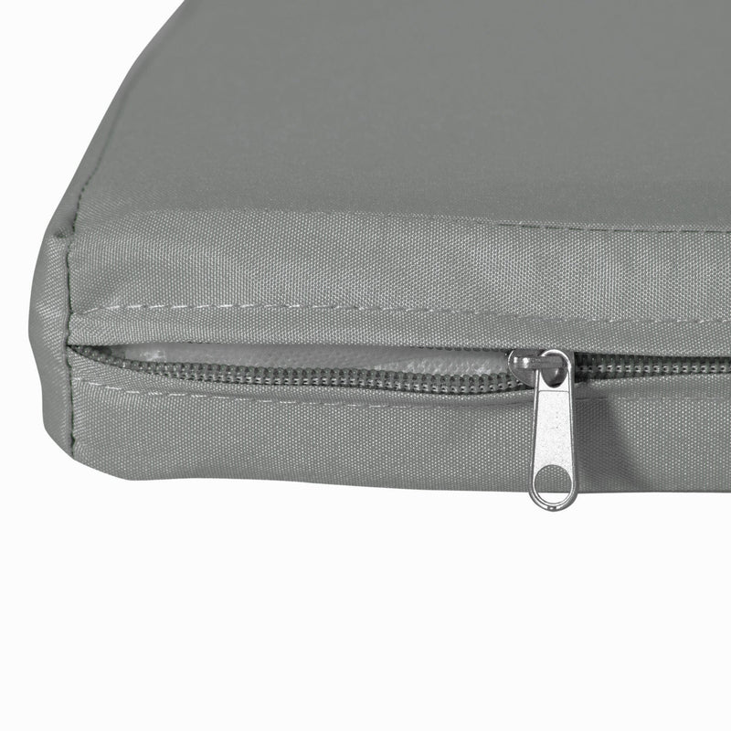 Outsunny Outdoor Seat Cushion Pads for Rattan Furniture, 3 PCs Garden Furniture Cushions, Dark Grey Outsunny