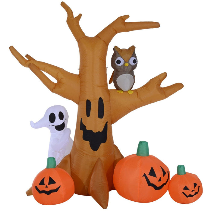 Spooky Blow Up Halloween Pumpkin Tree