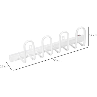 2-Pair Wall Mounted Electric Shoe Dryer - White Homcom