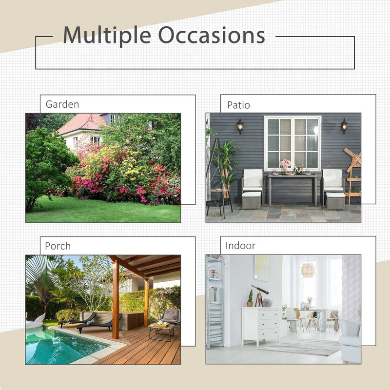 2 Seater Rattan Bistro Set with Cover