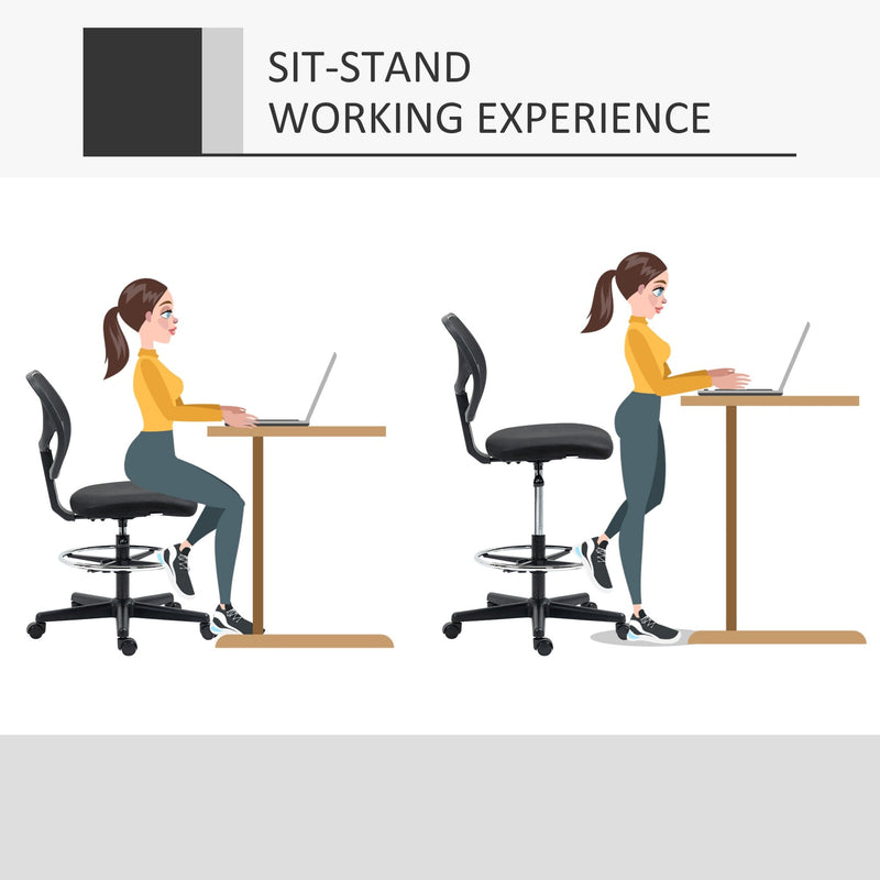 Mesh Standing Desk Chair Black